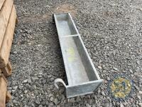 5ft galvanised hook on trough - 2