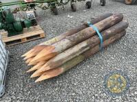 10x 8' telegraph pole strainers - 2