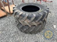 14.9-R24 trator Michelin tyres x2