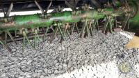 328 John Deere 9 ft Mower, steel conditioner tines - good condition - 5