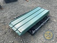 Approx 60 sheets of new shop soiled tin, all green - 2