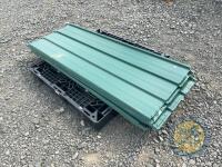 Approx 60 sheets of new shop soiled tin, all green - 3