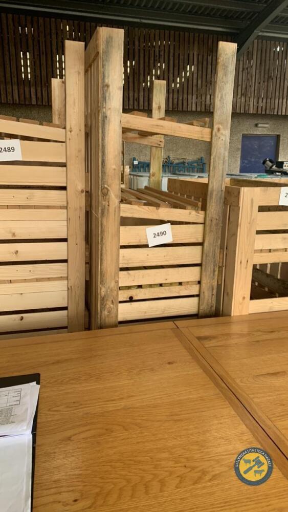 Bay of wood racking