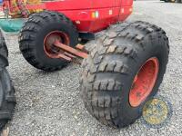 Heavy duty axle on wheels off slurry tanker - 2