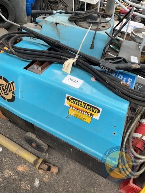 Hot shot diesel pressure washer