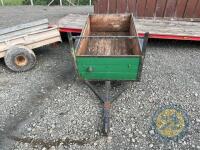 Single axle car trailer 5x3 green - 2