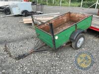 Single axle car trailer 5x3 green - 3