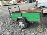 Single axle car trailer 5x3 green - 4