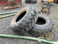 2x Continental Tyres 45/65 R22.5 - 4