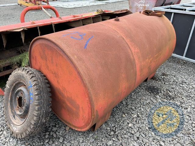 Red diesel tank