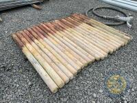 22 x 6ft round posts - 2