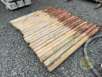 22 x 6ft round posts - 3