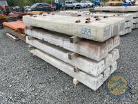 12x railway sleepers