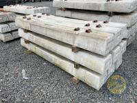 9x railway sleepers