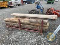 5x4 props & railway sleepers - 4