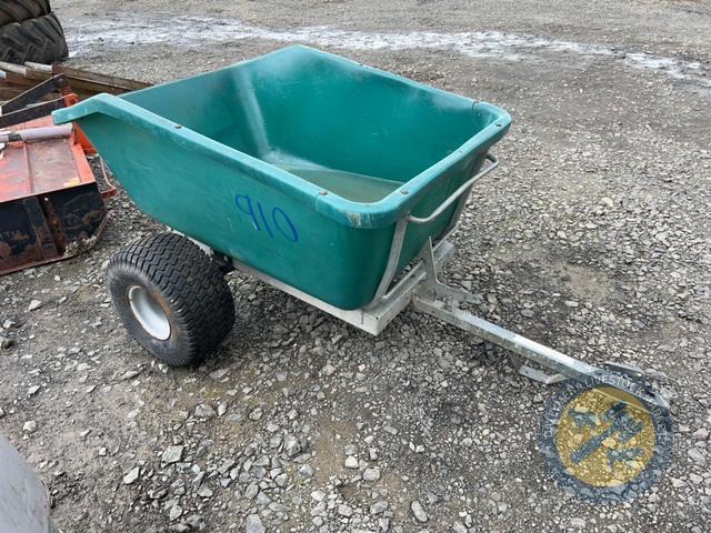 Quad wheelbarrow trailer