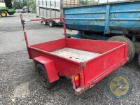 6x4 car trailer red - 4
