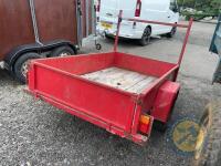 6x4 car trailer red - 7