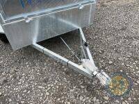 8x4 fully galvanised trailer with mesh sides - 2