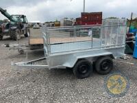 8x4 fully galvanised trailer with mesh sides - 4
