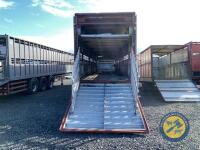 45ft Ploughman body trailer, 2 decks for sheep, 1 deck for cattle, lifting decks, everything working - 7
