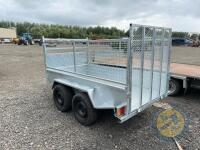 8x4 fully galvanised trailer with mesh sides - 5