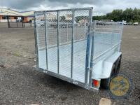 8x4 fully galvanised trailer with mesh sides - 7