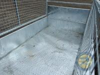 8x4 fully galvanised trailer with mesh sides - 8