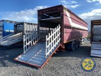 45ft Ploughman body trailer, 2 decks for sheep, 1 deck for cattle, lifting decks, everything working - 8