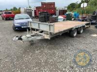 2018 Indespension 14x6'6 flatbed trailer with new hitch & jockey wheel - 4