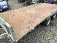 2018 Indespension 14x6'6 flatbed trailer with new hitch & jockey wheel - 5