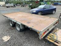 2018 Indespension 14x6'6 flatbed trailer with new hitch & jockey wheel - 6