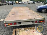 2018 Indespension 14x6'6 flatbed trailer with new hitch & jockey wheel - 7