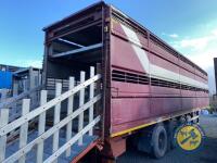 45ft Ploughman body trailer, 2 decks for sheep, 1 deck for cattle, lifting decks, everything working - 14