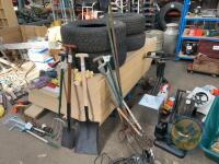 Job lot of garden tools