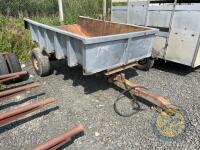 Grey tipping trailer