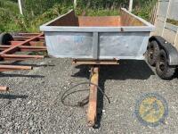 Grey tipping trailer - 2