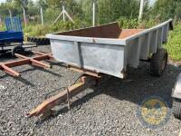 Grey tipping trailer - 4