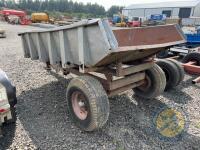 Grey tipping trailer - 6