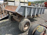Grey tipping trailer - 8