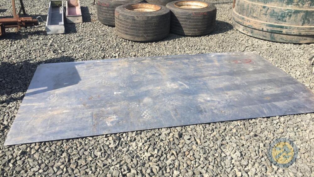 2x 10ft x 5ft Galvanised Metal Sheets