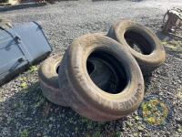 4 x Super single tyres 385/65 R22.5 - 3