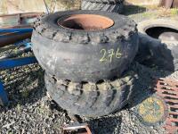 2x Slurry tanker wheels & rims - 2