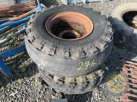 2x Slurry tanker wheels & rims - 3