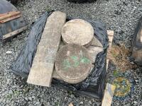 Pallet of concrete accessories for pillars and walls - 2