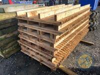 14 wooden sheep slats used for 1 season