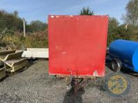 Red Aluminium tandem axle box trailer - 2