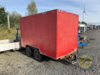 Red Aluminium tandem axle box trailer - 3