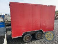 Red Aluminium tandem axle box trailer - 4