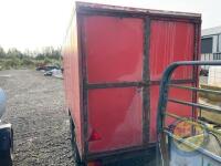 Red Aluminium tandem axle box trailer - 5